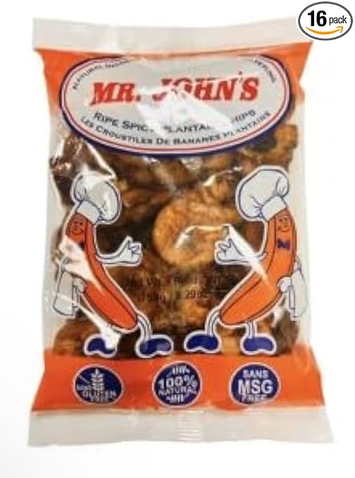 Mr john's ripe spicy plantain chips/150g