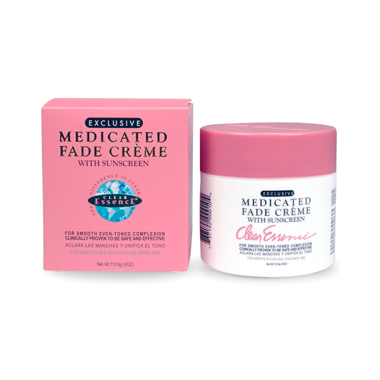 Clear Essence Medicated Fade Creme with Sunscreen 4 oz